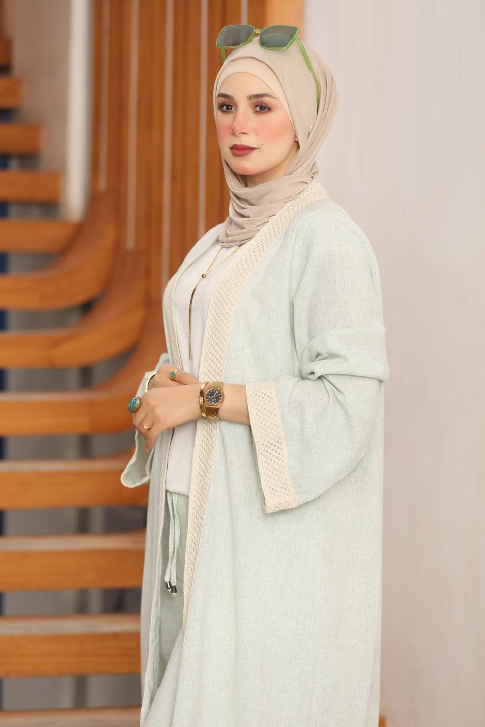 Cardigan with pants