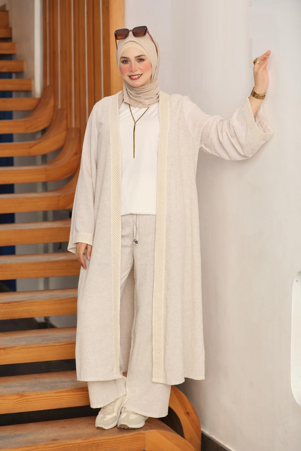 Cardigan with pants