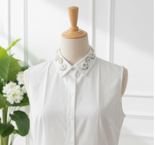 Pearl Chemise Collar