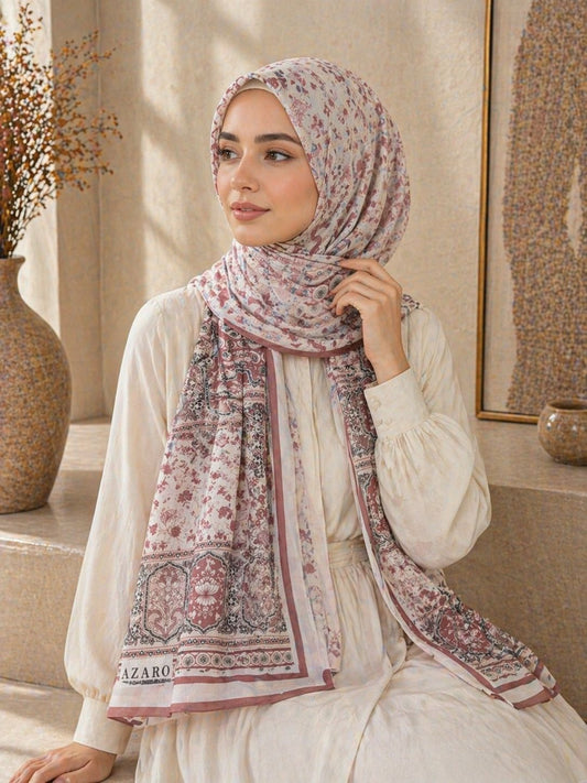 Blush Floral Scarf